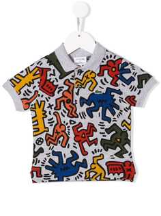 Lacoste Kids рубашка-поло с принтом
