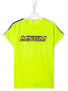 Msgm Kids футболка с логотипом
