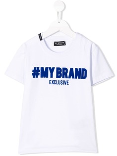 My Brand Kids футболка с принтом логотипа