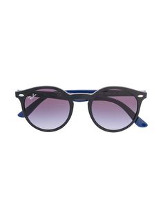 RAY-BAN JUNIOR солнцезащитные очки в круглой двухцветной оправе