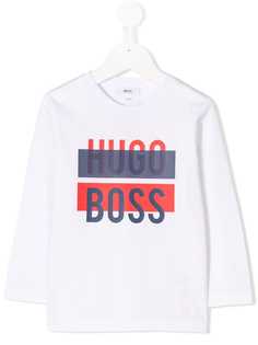 BOSS Kidswear футболка с принтом логотипа
