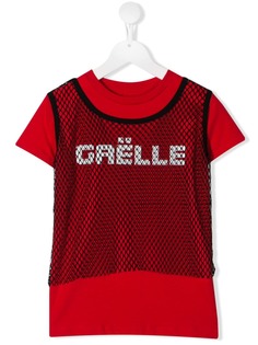 Gaelle Paris Kids футболка с принтом логотипа