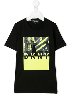 Dkny Kids футболка с графичным принтом