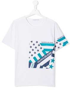 Calvin Klein Kids футболка с контрастным логотипом