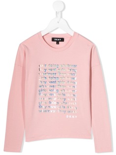 Dkny Kids футболка с логотипом