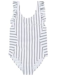 Karl Lagerfeld Kids слитный купальник в полоску