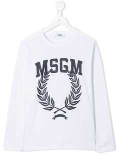 Msgm Kids футболка с длинными рукавами