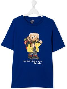Ralph Lauren Kids футболка свободного кроя Polo Bear