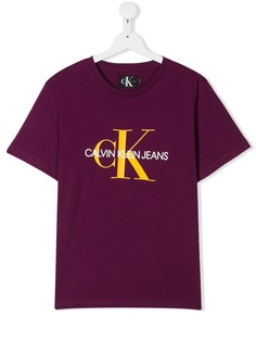 Calvin Klein Kids футболка с контрастным логотипом