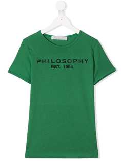 Philosophy Di Lorenzo Serafini Kids футболка с нашивкой-логотипом