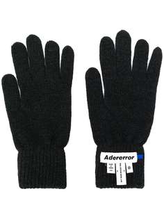Ader Error перчатки с нашивкой-логотипом