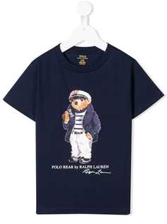 Ralph Lauren Kids футболка Polo Bear с принтом