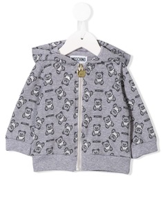 Moschino Kids худи на молнии с принтом Teddy Bear