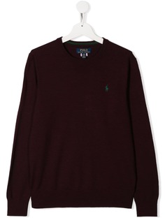 Ralph Lauren Kids свитер с вышитым логотипом