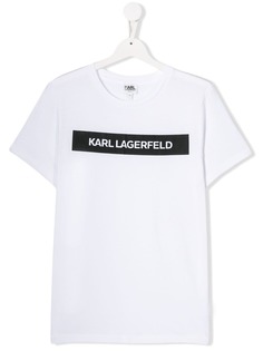 Karl Lagerfeld Kids футболка с логотипом