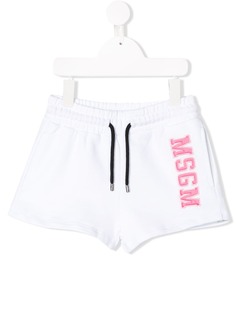 Msgm Kids спортивные шорты с логотипом