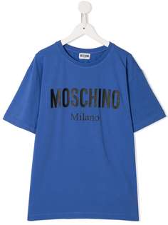 Moschino Kids футболка с логотипом