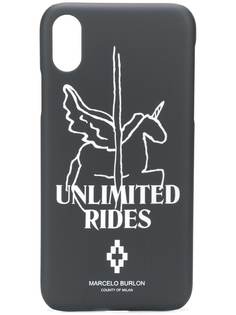 Marcelo Burlon County Of Milan чехол для iPhone X с логотипом