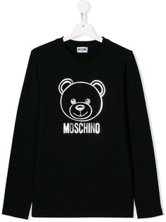 Moschino Kids футболка с принтом Teddy Bear