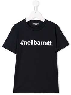 Neil Barrett Kids футболка с логотипом