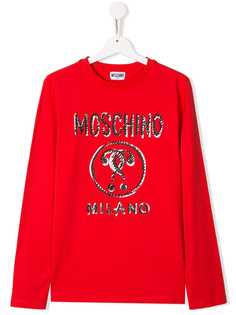 Moschino Kids свитер с принтом