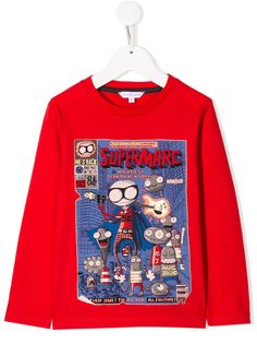 Little Marc Jacobs толстовка с принтом Super Marc