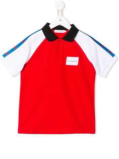 Calvin Klein Kids рубашка-поло в стиле колор-блок