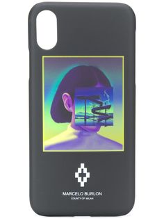 Marcelo Burlon County Of Milan чехол для iPhone X с логотипом