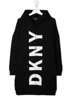 Dkny Kids длинное худи на молнии