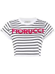 Fiorucci укороченная футболка с полосками