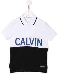 Calvin Klein Kids рубашка-поло с логотипом