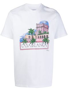 Casablanca футболка с графичным принтом