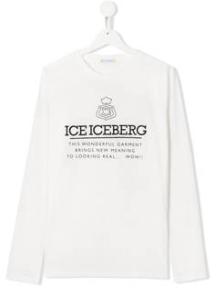 Iceberg Kids топ с длинными рукавами и логотипом