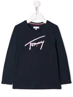 Tommy Hilfiger Junior футболка с вышитым логотипом