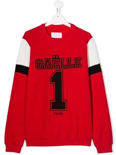Gaelle Paris Kids толстовка со вставками и логотипом