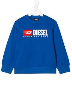 Diesel Kids толстовка с вышитым логотипом