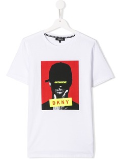 Dkny Kids футболка с графичным принтом