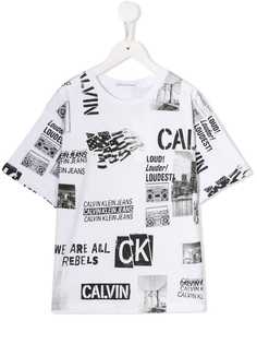 Calvin Klein Kids футболка с принтом