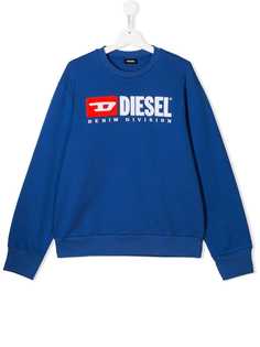 Diesel Kids толстовка с вышитым логотипом
