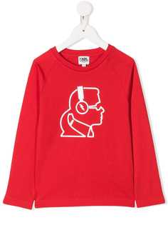 Karl Lagerfeld Kids футболка с логотипом