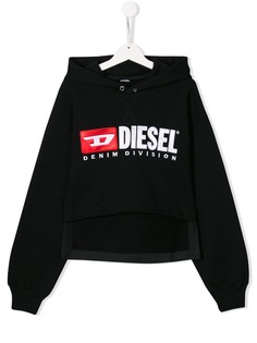 Diesel Kids худи с контрастным логотипом