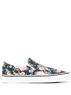 Vans слипоны с цветочным принтом