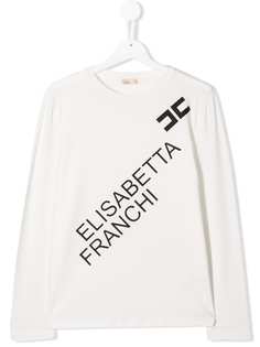 Elisabetta Franchi La Mia Bambina футболка с логотипом