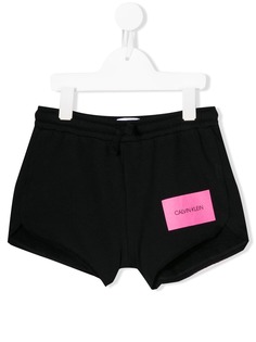 Calvin Klein Kids спортивные шорты с логотипом
