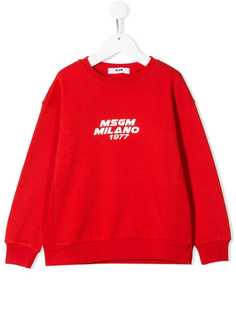 Msgm Kids толстовка с логотипом