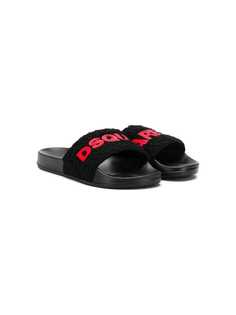 Dsquared2 Kids шлепанцы с логотипом