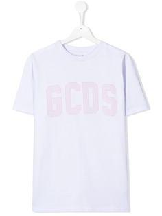 Gcds Kids футболка с логотипом и заклепками