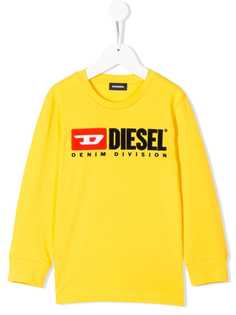 Diesel Kids толстовка с контрастным логотипом