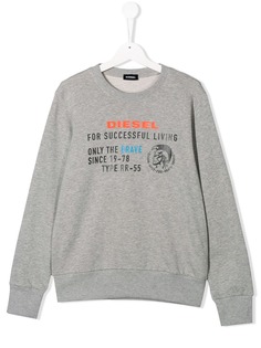 Diesel Kids толстовка с логотипом