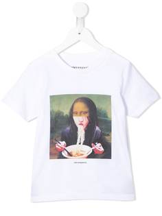 Little Eleven Paris Mona Lisa montage print T-shirt